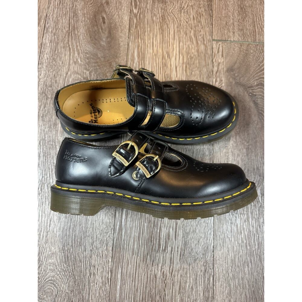 Dr. Martens 12916 Shoes Womens Size 7 Leather Double Strap Mary Jane Flats - Picture 7 of 13
